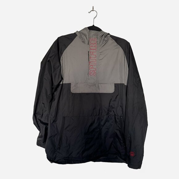 Spitfire Hombre Anorak Jacket (Black/Grey) - Picture 6 of 7